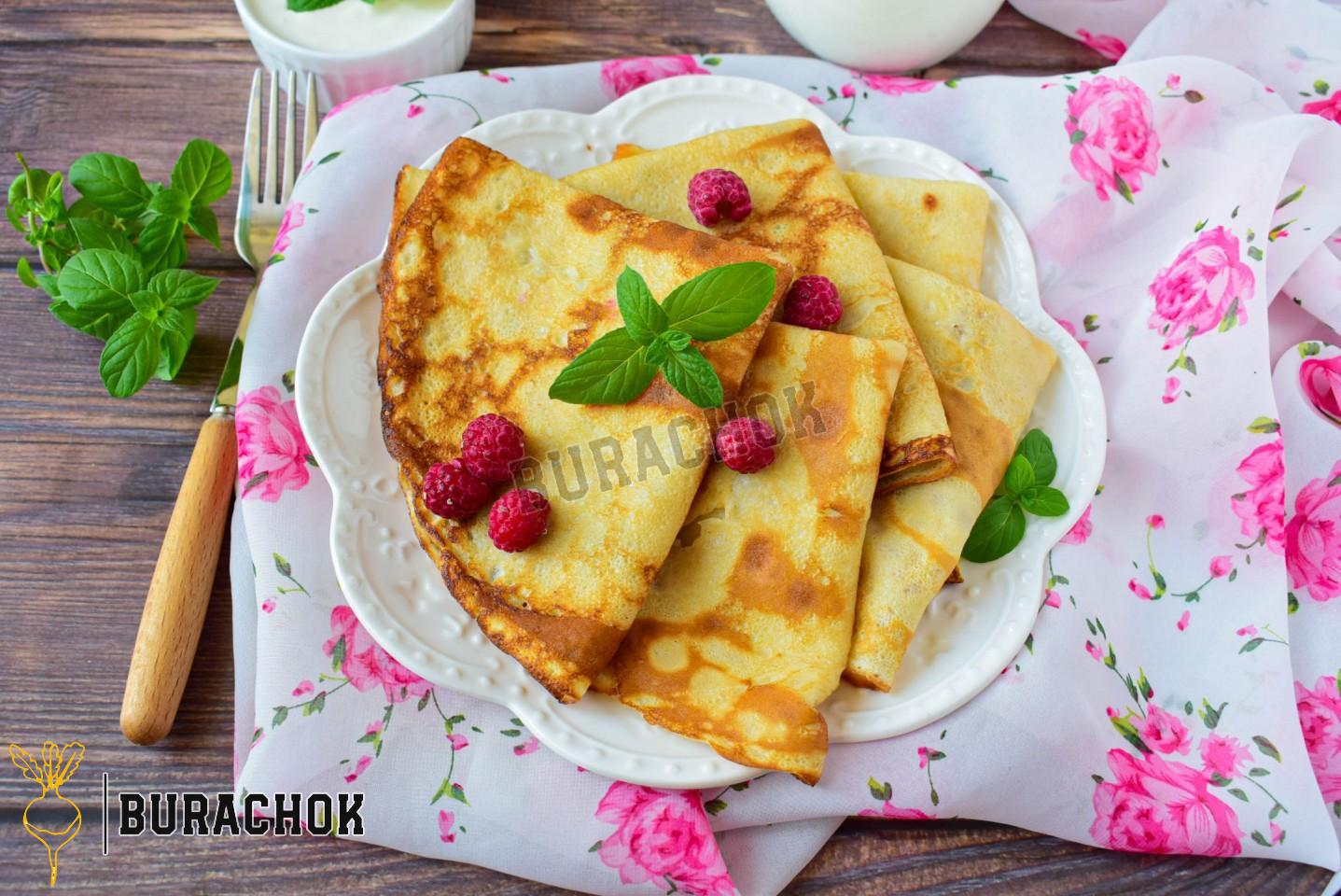 Млинці прості на 1 яйці