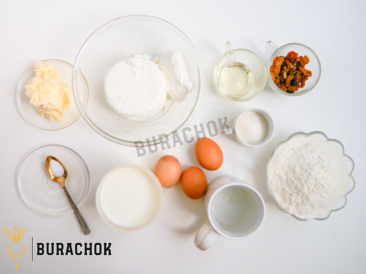 Млинці в духовці з кисломолочним сиром