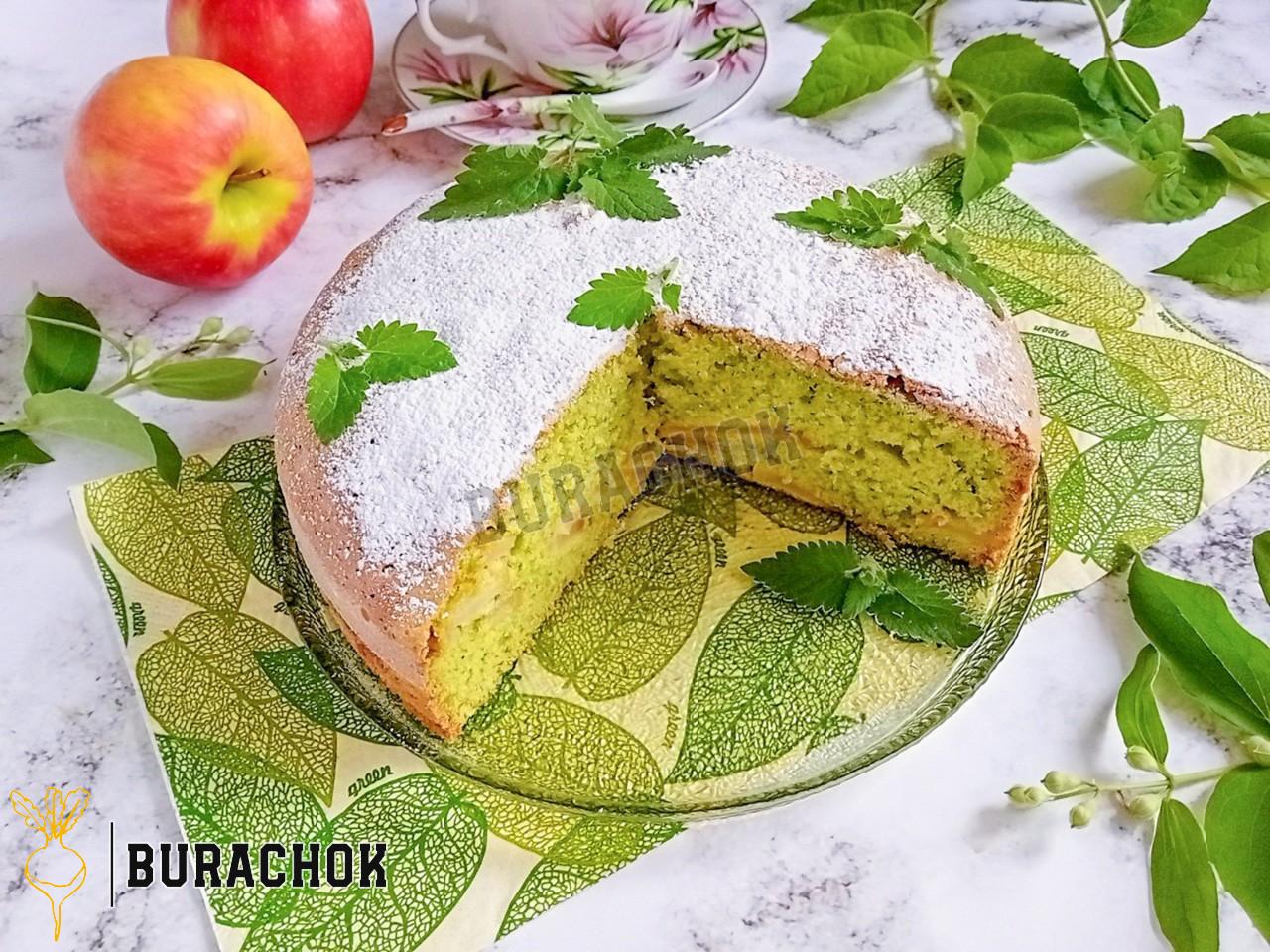 Шарлотка з м'ятою