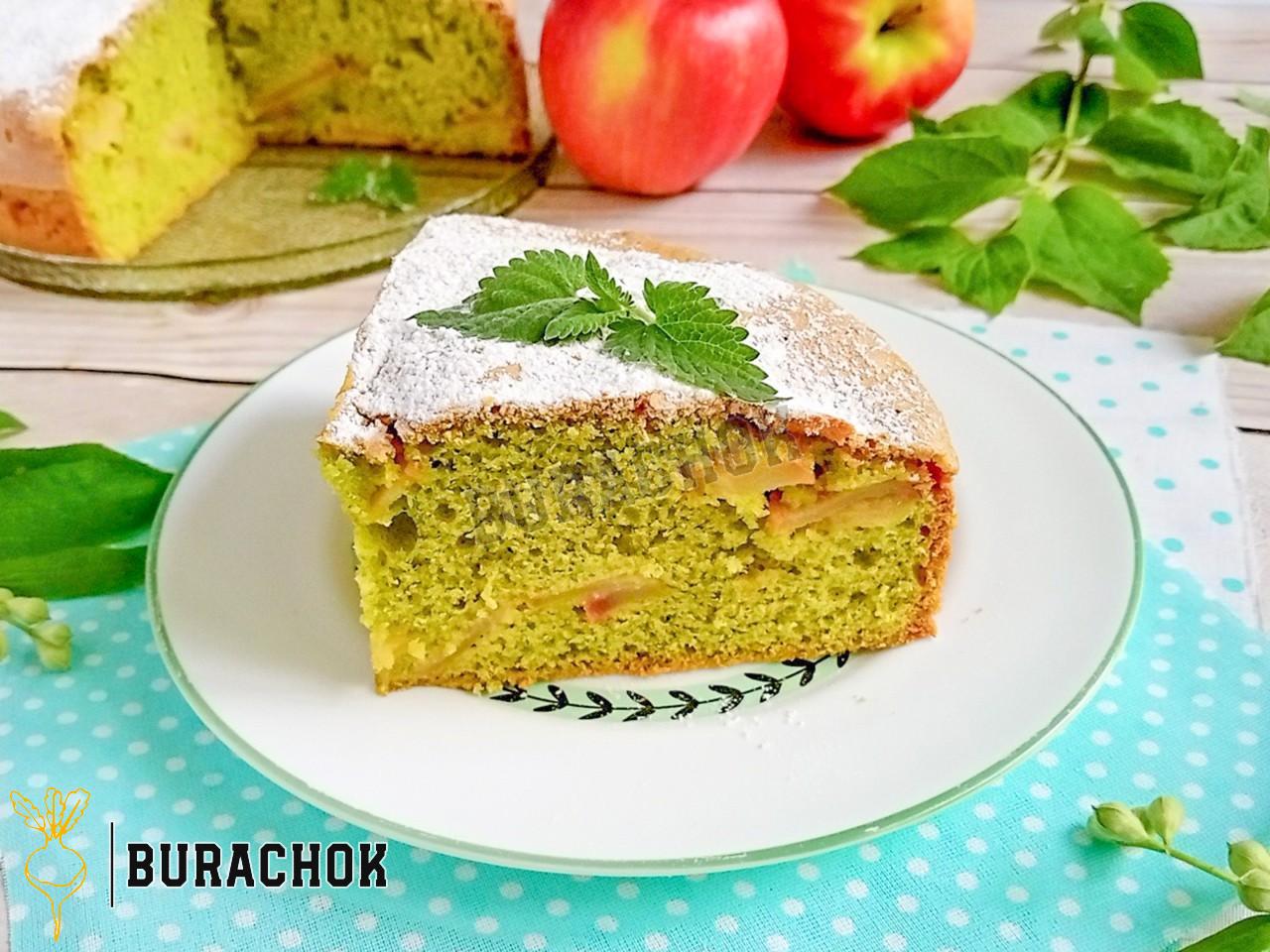 Шарлотка з м'ятою